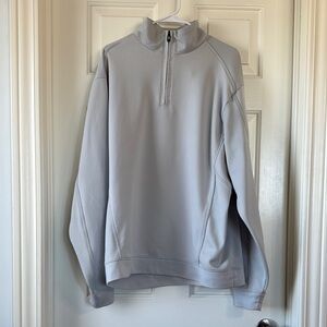 Cutter & Buck Men's Gray Quarter-Zip Golf Performance Sweater XL
